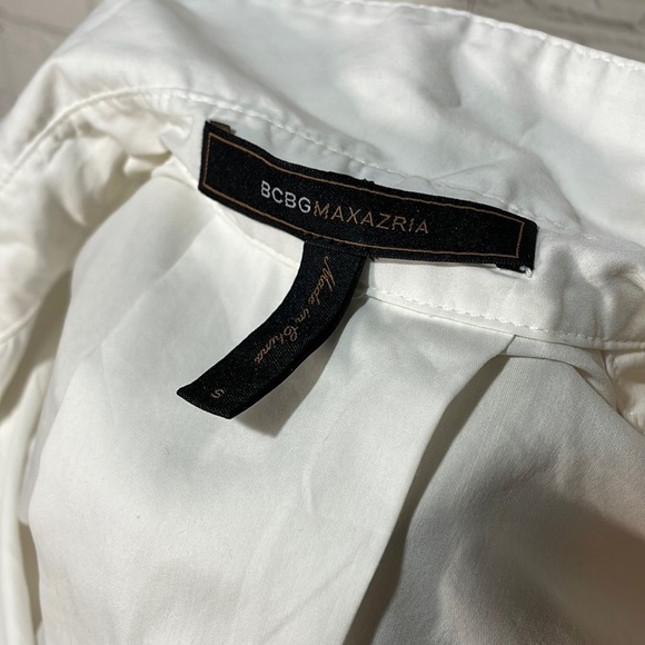 BCBGMaxAzria White Button Down Shirt - Picture 2 of 6